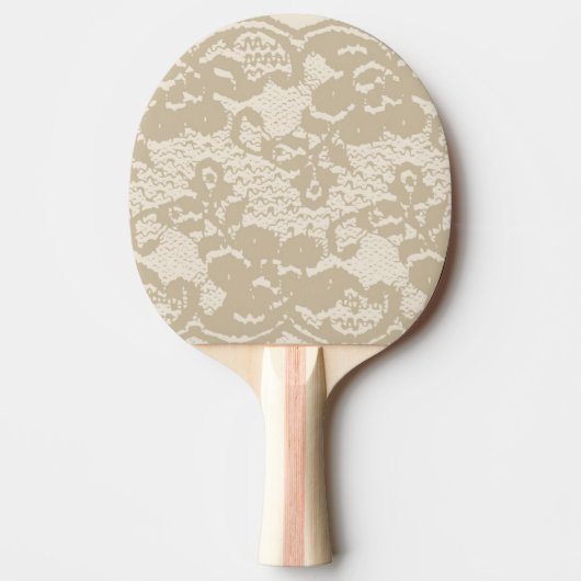 Beige lace tafeltennisbatje (Voorkant)