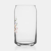 Beige Lavendel Waterverf Bloemen Bruidsmeisje Blikvorm Glas (Links)