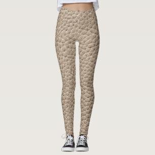 Beige lederen textuur, naadloze achtergrond. leggings