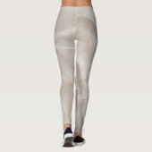Beige Leggings met een Roos (Achterkant)