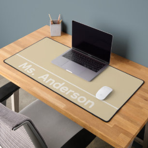 Beige Leraar Bureaumat