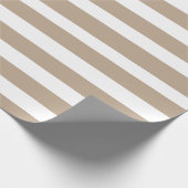 Beige lijn cadeaupapier (Hoek)