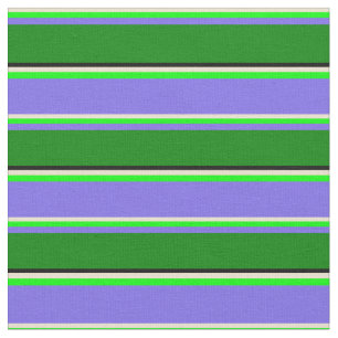 Beige, Limoen, Medium Slate Blue, Green & Black Stof