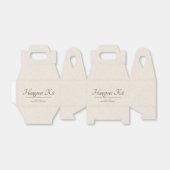 Beige linen Simple Script Hangover Recovery Kit Bedankdoosjes (Uitgevouwen)