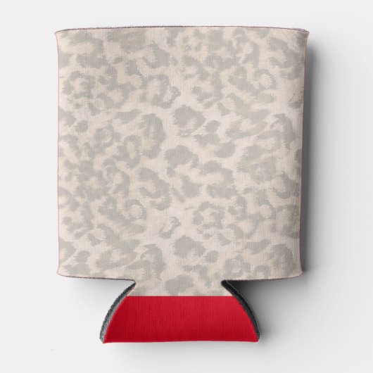 Beige luipaard. blikjeskoeler (Voorkant)