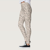 Beige luipaard. leggings (Links)