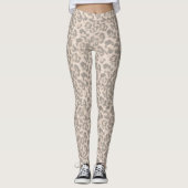 Beige luipaard. leggings (Voorkant)