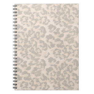 Beige luipaard. notitieboek