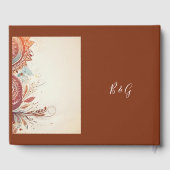 beige macrame bruiloft gastenboek (Achterkant)