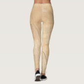 Beige Marble Stone Leggings (Achterkant)