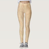 Beige Marble Stone Leggings (Voorkant)