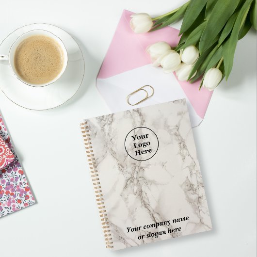 Beige marmer planner