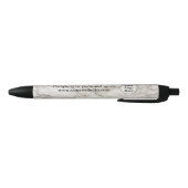 Beige marmer zwarte inkt pen (Bodem)