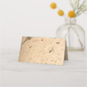 Beige Marmeren Plaatskaarten (Achterkant)