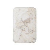 Beige marmeren steen met wit badmat (Voorkant Verticaal)