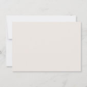 Beige Merci Beaucoup Élégant Calligraphie Merci (Dos)