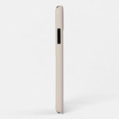 Beige Minimaal Modern Initiaal Monogram Case-Mate iPhone Case (Achterkant/rechts)