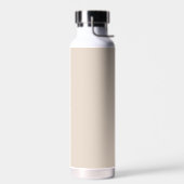 Beige Minimaal Modern Initiaal Monogram Waterfles (Links)