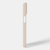 Beige Minimal Modern Initiaal Naam Script Case-Mate iPhone Case (Achterkant / Rechts)