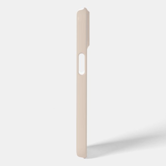 Beige Minimal Modern Initiaal Naam Script Case-Mate iPhone Case (Achterkant / Rechts)