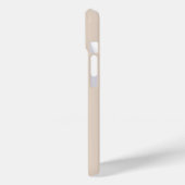 Beige Minimal Modern Initiaal Naam Script Case-Mate iPhone Case (Achterkant / Links)