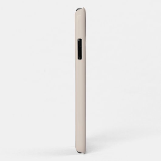 Beige Minimale Matig Monogram Initiaal Case-Mate iPhone Case (Achterkant/rechts)