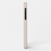Beige Minimale Matig Monogram Initiaal Case-Mate iPhone Case (Achterkant/links)