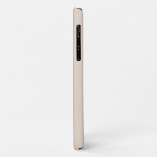 Beige Minimale Matig Monogram Initiaal Case-Mate iPhone Case (Achterkant/links)