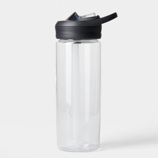 Beige Minimale Matig Monogram Initiaal Waterfles (Links)