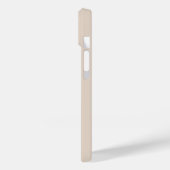 Beige Minimale Matig Monogram van het Initiaal Naa Case-Mate iPhone Case (Achterkant / Links)