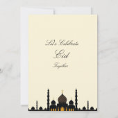 Beige Minimalist elegant Eid Party Invitation (Dos)