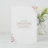 Beige Minimalist Wedding Invitation (Debout devant)