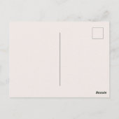 Beige minimalistische fotocollage bruiloft briefkaart (Achterkant)