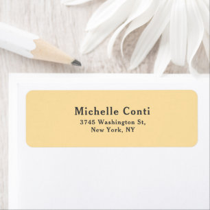 Beige minimalistische vlakte Elegant Leegbaar Mode Etiket