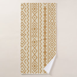 Beige Modern Bohemian Towel Badhanddoek
