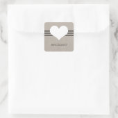 Beige Modern Heart Stickers (Tas)