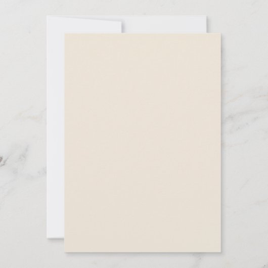 Beige Modern Whimsical Script op een dag afstand Kaart (Achterkant)