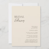 Beige Moderne Whimsical Script Bruiloft Feest Kaart (Voorkant)