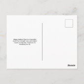 Beige Moederdag Briefkaart (Achterkant)