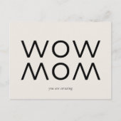 Beige Moederdag Briefkaart (Voorkant)