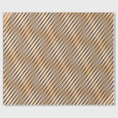 Beige moiré strepen - Optische illusie - Abstract Cadeaupapier (Vlak)