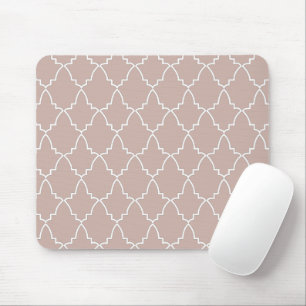 Beige Moroccan Lattice Pattern Muismat