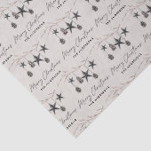 Beige natuurlijke moderne elegante kerst tissuepapier (Detail)