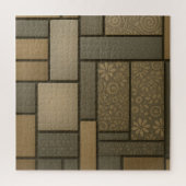 Beige Neutral Tile Mosaic Pattern Legpuzzel (Verticaal)