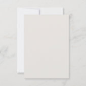 Beige Neutre Simple Mariage moderne simple RSVP (Dos)