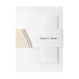 Beige, Nieuwe Start, Trouw Uitnodigingen Uitnodigingen Wikkel