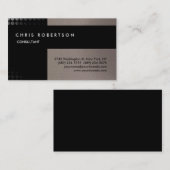 Beige Noir Attractif Carte de visite de charme (Devant / Derrière)