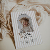 Beige One Silly Goose 1st Birthday Invitation