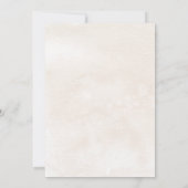 Beige or avec couronne Quinceanera invitation (Dos)