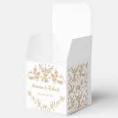 Beige Otomi Favor Box Bedankdoosjes (Geopend)